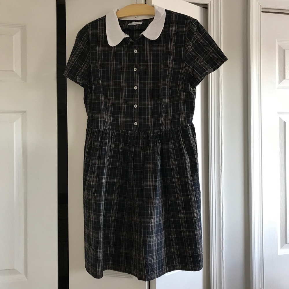 Plaid Collared Dress